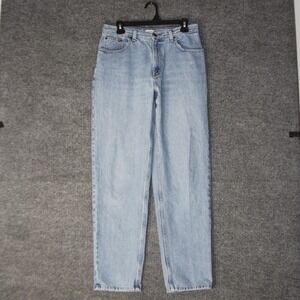LL Bean Original Fit Relaxed Jeans Womens 10 MT Blue Light Wash Denim 188131